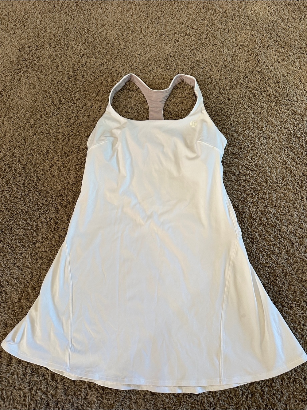 lululemon athletica sz 8 White Racerback Active Dress